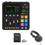 RODE RODECaster Duo Integrated Audio Production Studio w/ Headphones & Card KIT