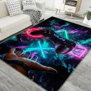 Game Rug Boys Game Controller Carpet, Non-slip 3d Gaming Area Rugs For Playroom A 60*90cm
