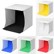 40 * 40 * 40cm Portable Foldable Light Tent P ing Box Softbox Lightbox Adjustable USB Powered with 6pcs Color Backdrops(Red/Green/Blue/Low/White/Black) Multicolor404 Adjustable