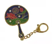 Feng Shui Lotus Mirror Fan (Big) for Prosperity and Success