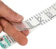 Measuring Sticker Fish Ruler - Transparent - Self Adhesive Tape Measure - Clean Design for Fishing Boat, Kayak, Paddleboard, Cooler, Workbench - Clear Waterproof Decal - Made in USA - 36" x 1" Inch
