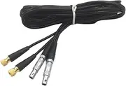 Double C5 L5 Connector Cable for Ultrasonic Flaw Detector Dual C5 to Microdot C5C5 - L5L5 Ultrasonic Equipment Flaw(1 Meter)