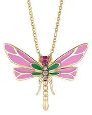 Le Vian 14K 0.09 ct. tw. Diamond & Ruby Enamel Pendant