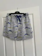 Peter Alexander Mens Pyjama Shorts Fish Medium
