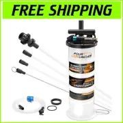 Compact 6.5L Vacuum Fluid Extractor with Universal Adapter - No Mess Oil Changes