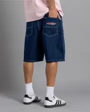 [Worship Supplies] Worship Supplies Men's Vanity Big Dawg Jeans Shorts in Bpm Blue Size 38 38 Bpm Blue
