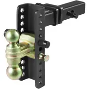 VEVOR Adjustable Trailer Hitch, 203.2 mm Drop & 165.1 mm Rise Hitch Ball Mount with 50.8 mm Receiver, Solid Tube, 6350 kg GTW, 50.8 m and 58.7 mm 45#