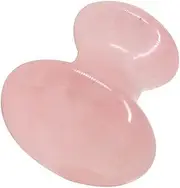 CALLARON Mushroom Shape Rose Quartz Scraping Massage Tool for Face Care Ergonomic Design for Skin Tone Enhancement for and Travel Use