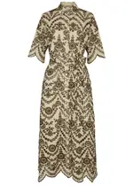 Evi Grintela Valerie Broderie-anglaise Cotton Shirt Dress - Brown - M M