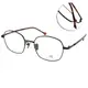 MA-JI MASATOMO 光學眼鏡 精緻多邊形框 鈦(深紅黑-琥珀紅) #PMJ051 C4