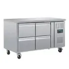 4 Drawer Counter Fridge 4x GN Polar U-Series Commercial Bench Refrigeration