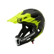 MTB Helmet Mountain Bike Bicycle CRATONI C-maniac 2.0 MX Black-Lime 52 To 56 CM