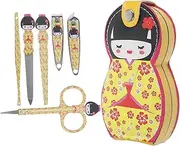 Beaupretty Manicure Nail Set 6-piece Nail Clippers Set Grinder Scissors Storage Bag Included Random