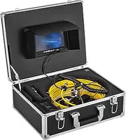 VEVOR Sewer Inspection System - 50M Cable, 7" LCD Monitor, Waterproof Pipeline Camera With 12 LEDs, Portable TFT Industrial Endoscope for Drain and Pipe Inspection