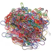 200 PCS/Lot Colorful Metal Clips Gourd Shaped Safety Pins Tag Hang DIY Crafts