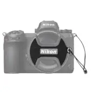 2x 72mm Lens Cap Holder Leather Sticker Logo Cut Out f/ Nikon Z7 Z6 24-70mm Lens