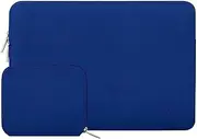 [MOSISO] Laptop Case 13.3 inch, 13-13.3 inch Laptop Sleeve Bag Compatible with MacBook Air/Pro 13 / Pro 14, HP Dell ASUS Lenovo Notebook, Neoprene Computer Sleeve Bag with Small Case, Royal Blue