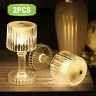 2x Warm White LED Crystal Table Lamp Diamond Night Light Atmosphere Bedside Bar