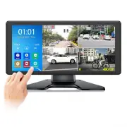 10.36" DVR Touch Screen Quad Monitor Bluetooth Multimedia MP5 For Caravan Truck