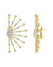 Rina Limor 14K 1.14 ct. tw. Diamond Sunburst Earrings