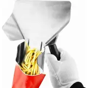 French Fries Shovel Stainless Steel French Fries Shovel French Fries Shovel with Handle French Fries Shovel for Wedding Buffet Home Theater Bar Candy