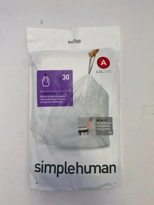 Simple Human Drawstring Trash Bags 30pk 4.5L Size A 4-Pack (0419) #18
