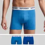 SUPERDRY 男裝 內褲 長版 BOXER MULTI 2入 深藍/電氣藍