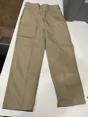 Red Kap Men's Stain Resistant, Flat Front Work Pants Tan 31