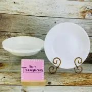 Corelle WINTER FROST WHITE Break Chip Resistant Individual Pasta Bowls Set 4 NEW