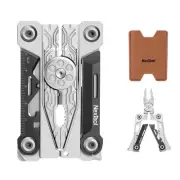 Folding Credit Card Multitool Wallet Multi Tool, 20 in 1 Stainless Steel Wall...