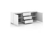Porto Buffet Sideboard TV Stand Storage Cabinet Cupboard - High Gloss White
