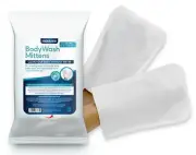 Body Wash Mittens Adult Washgloves Disposable Premoistened Cleansing Wipes MC