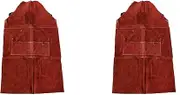 2X Leather Welding Apron - Heat & Flame- Heavy Duty Work Forge Apron with 6 Pockets, 42Inch Large