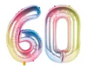 40" 60 Gradient Unicorn Pink Foil Number Balloons Birthday Float Helium Princess