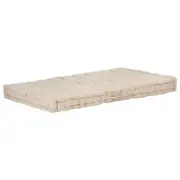 Pallet Floor Cushion Cotton 120x80x10 cm Beige