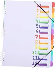 FOYTOKI A4 Letter Size Plastic Folder Organizer 12 Layers Office Home School Document Binder Document Organizer Binder File
