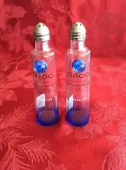 Pair "CIROC" Vodka Mini Liquor 50ml Bottles UpCycled Into SALT & PEPPER Shakers