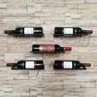 Wall Mounted Wine Bottle Holder Black/Gold Wine Display Shelf Wine Cellar