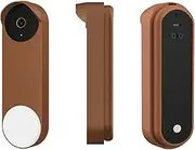 Silicone Protective Case Compatible for Google-Nest Doorbell, Waterproof Doorbell Skin Cover, Professional Accessories Google_Smart Doorbell