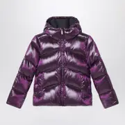 [K-Way] Purple down jacket in iridescent nylon 12 Y Purple