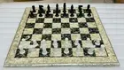 18" Luxury Chess Set Modern Marble Mother Of Pearl with Paua Shell Inlay Stone