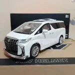 壓鑄微型汽車豐田 ALPHARD 比例 18 VELLFIRE 白色 1/18