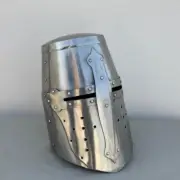 Templar Cross Crusader Helmet-Knight Helmet-Medieval Helmet-Cosplay Costume