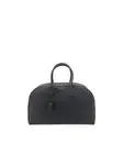 Saint Laurent Leather Duffel Bag Travel Men Black Luggage