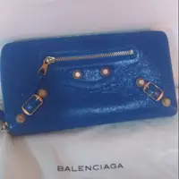 在飛比找蝦皮購物優惠-Balenciaga 金扣羊皮夾