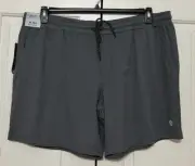 NWT Solaris active size XXL grey athletic fit aris shorts mens
