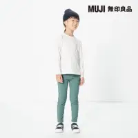 在飛比找momo購物網優惠-【MUJI 無印良品】兒童棉混聚酯纖維圓領長袖T恤(共6色)