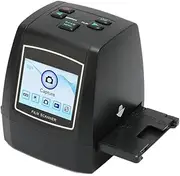 [MegLob] Mini Film Scanner, Digital Film Slide Scanner, Digital Film Slide Scanner, Photo Scanner, Converts 35Mm Film Negatives & Slides to JPEG Images, with 2.4Inch LCD Display Screen