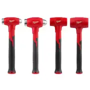 Dead Blow Hammer Set Steel Ball Peen Head No Claw 13 in. Handle (4-Piece)