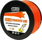 CGT String Trimmer Line, Commercial Grade Orange Pentagon Weed Eater String, Premium Nylon Universal